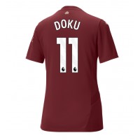 Manchester City Jeremy Doku #11 3rd trikot Frauen 2024-25 Kurzarm